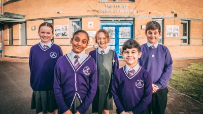 The Trinity Catholic Academy building in Liverpool