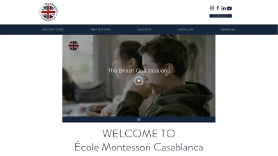 Ecole Montessori Casablanca building in Morocco