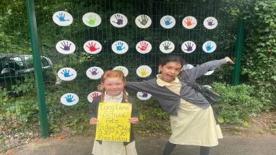 Long Lane Church of England Primary School building in Ashbourne