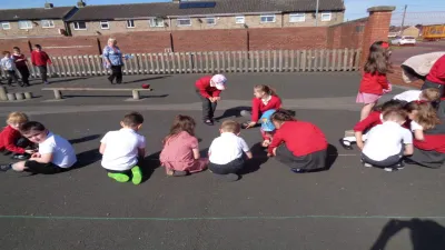 St Helen Auckland Community Primary School building in Bishop Auckland