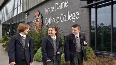 Notre Dame Catholic Academy building in Liverpool