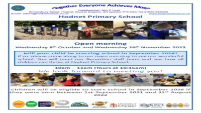 Hodnet Primary School building in Market Drayton