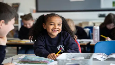 Harlescott Junior School building in Shrewsbury