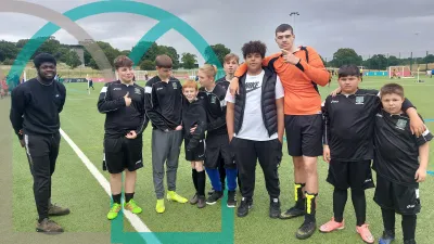 Manor Abbey School building in Stoke-on-Trent